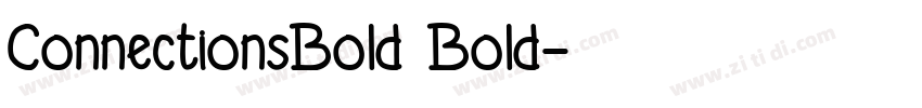 ConnectionsBold Bold字体转换